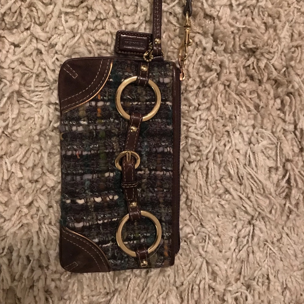 Coach Boucle Wristlet